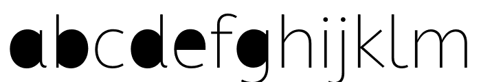 ABeZeh Konfetti Extra Light Font LOWERCASE