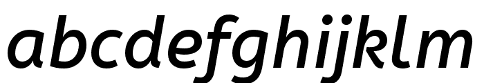 ABeZeh Medium Italic Font LOWERCASE