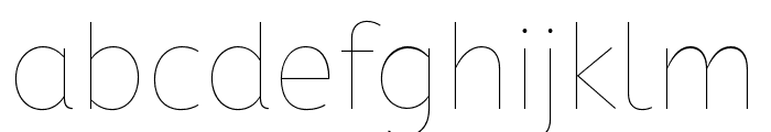 ABeZeh Thin Font LOWERCASE