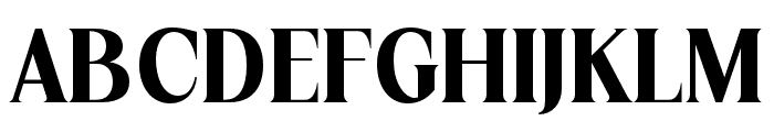 AVDeskvia BlackSerif Font UPPERCASE
