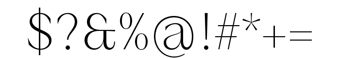 AVDeskvia LightSans Font OTHER CHARS