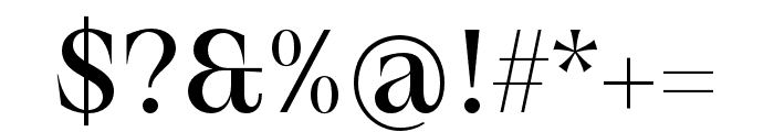 AVDeskvia MediumSerif Font OTHER CHARS