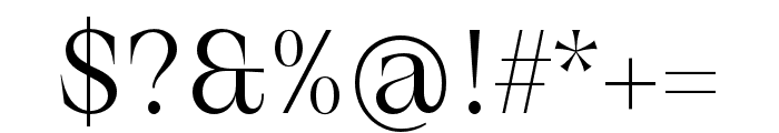 AVDeskvia Serif Font OTHER CHARS