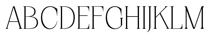 AVDeskvia ThinSerif Font UPPERCASE