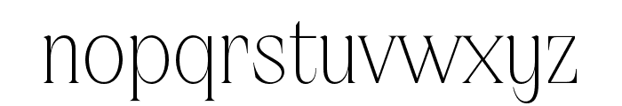AVDeskvia ThinSerif Font LOWERCASE