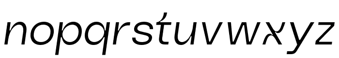 AVEstiana LightOblique Font LOWERCASE