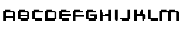 AeogoPixellated Regular Font LOWERCASE