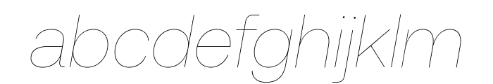 Aeonik AirItalic Font LOWERCASE