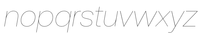 Aeonik AirItalic Font LOWERCASE