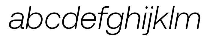 Aeonik LightItalic Font LOWERCASE