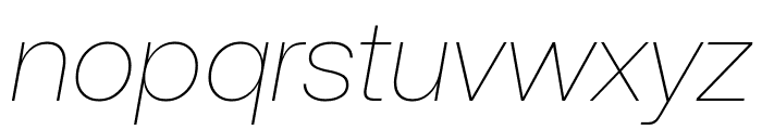 Aeonik ThinItalic Font LOWERCASE