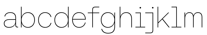 AeonikFono Thin Font LOWERCASE