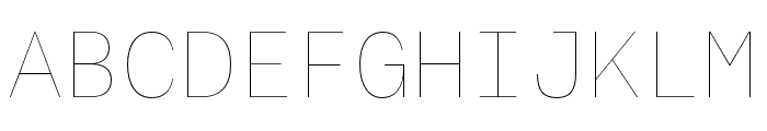 AeonikMono Air Font UPPERCASE