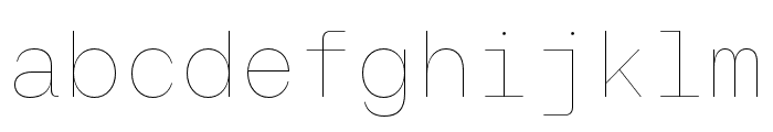 AeonikMono Air Font LOWERCASE