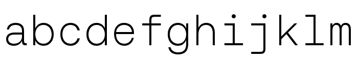 AeonikMono Light Font LOWERCASE