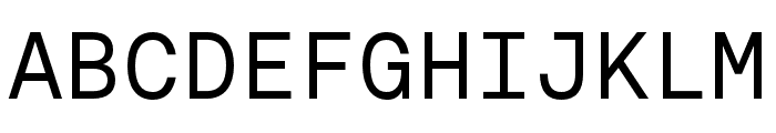 AeonikMonoOVERVIEW Regular Font UPPERCASE