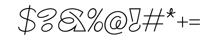 Aerobik Regular Font OTHER CHARS