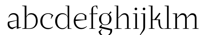 Agate Light Font LOWERCASE