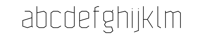 AgentCond100 Font LOWERCASE