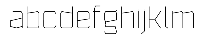 AgentRigid100 Font LOWERCASE