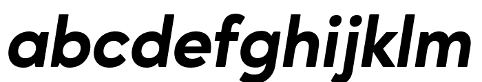 Ageo ExtraBoldItalic Font LOWERCASE