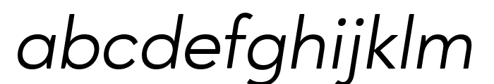 Ageo Italic Font LOWERCASE