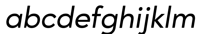 Ageo MediumItalic Font LOWERCASE