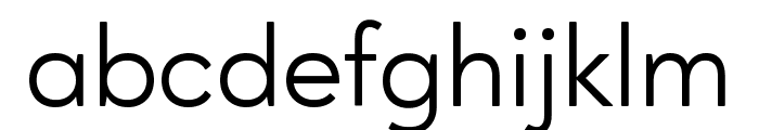 Ageo Regular Font LOWERCASE