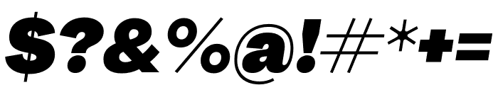 Agrandir Black Italic Font OTHER CHARS