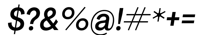 Agrandir Narrow Medium Italic Font OTHER CHARS