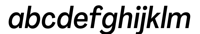 Agrandir Narrow Medium Italic Font LOWERCASE