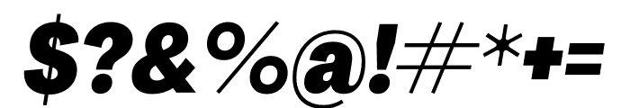 Agrandir Tight Heavy Italic Font OTHER CHARS