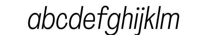 Agrandir Tight Light Italic Font LOWERCASE