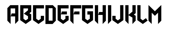 Airforced Font UPPERCASE