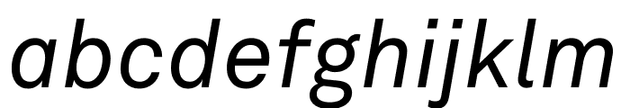 Akkurat Italic Font LOWERCASE