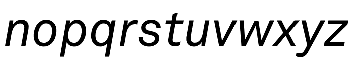 Akkurat Italic Font LOWERCASE