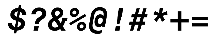 Akkurat Mono Bold Italic Font OTHER CHARS