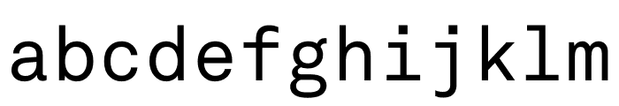 Akkurat Mono Regular Font LOWERCASE