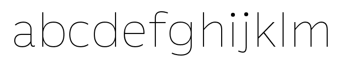 Altersan Thin Font LOWERCASE