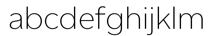 Altform ExtraLight Font LOWERCASE