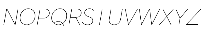 Altform ThinItalic Font UPPERCASE