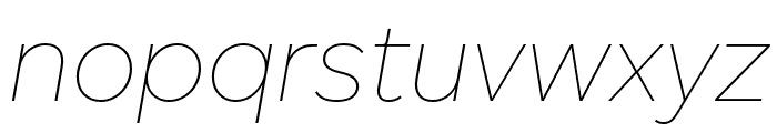 Altform ThinItalic Font LOWERCASE