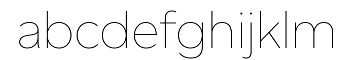 Altform Thin Font LOWERCASE