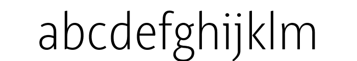 Alto Condensed ExtraLight Font LOWERCASE