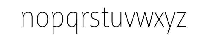 Alto Condensed Thin Font LOWERCASE