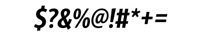 Alto ExtraCondensed Bold Italic Font OTHER CHARS