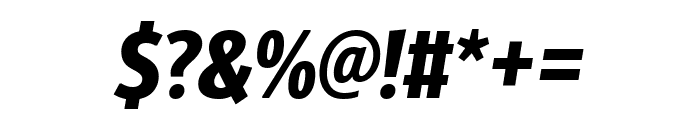 Alto ExtraCondensed ExtraBold Italic Font OTHER CHARS