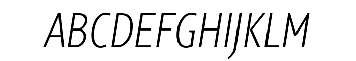 Alto ExtraCondensed ExtraLight Italic Font UPPERCASE