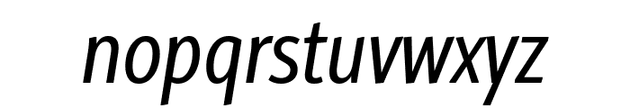 Alto ExtraCondensed Medium Italic Font LOWERCASE