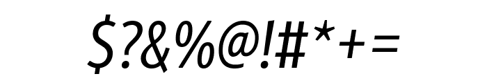 Alto ExtraCondensed Normal Italic Font OTHER CHARS